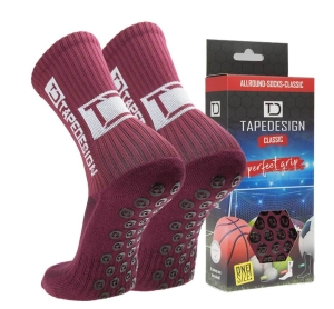 tapedesign meias socks vermelho grena
